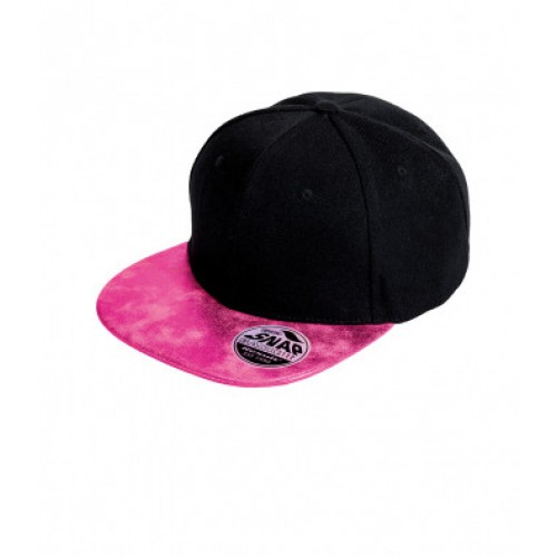 Bronx Glitter Snapback Cap Black/Pink